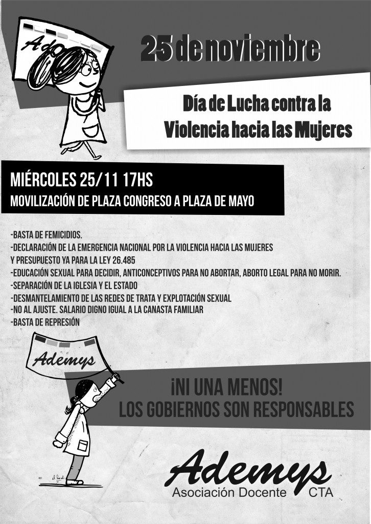 25 Noviembre - Día de Lucha contra la violencia hacia las mujeres » Ademys